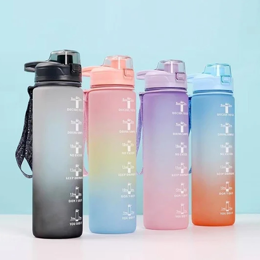 Plastic Motivational Water Bottle 1 Litre